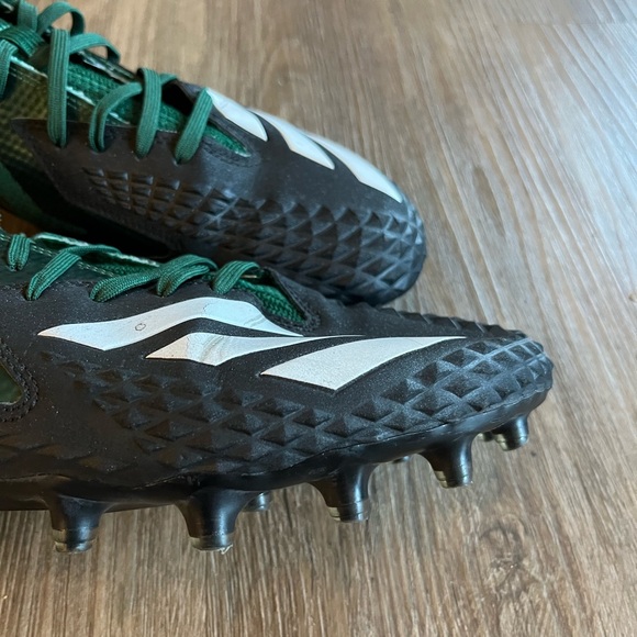 Adidas Freak Football Cleats Men's Size 11Black w/ Green - Picture 3 of 12